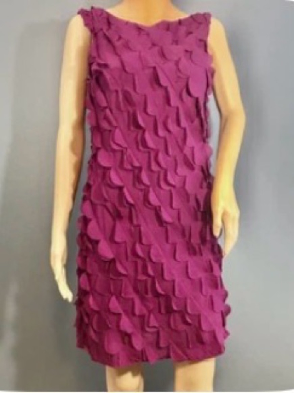 DVF Diane Von Furstenberg Carmina Cherry Petal Ruffle Dress sz 4